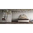 Upholstered Bed "Zeus Foglia"